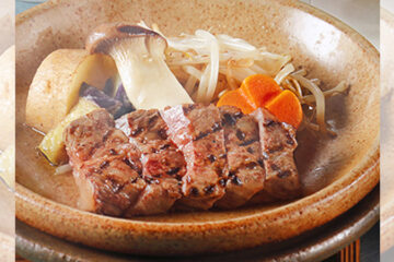 黒毛和牛陶板焼きステーキ膳