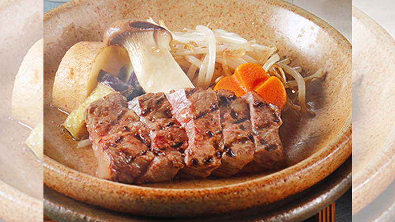 黒毛和牛陶板焼きステーキ膳