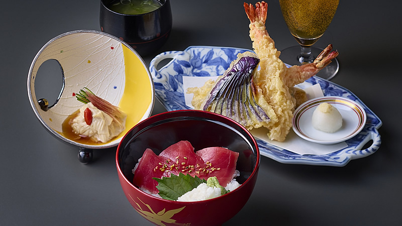 天ぷらとミニ丼ぶりセット