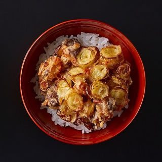 国産牛かき揚げ丼