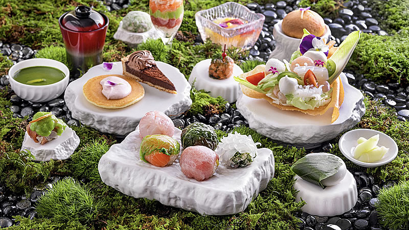 アフタヌーンティー風寿司ランチ「花蓮」